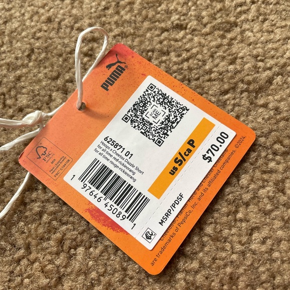 PUMA Basketball x Cheetos Dazzle Shorts “Rickie Orange” (Men’s Size Small) NWT - Picture 7 of 13